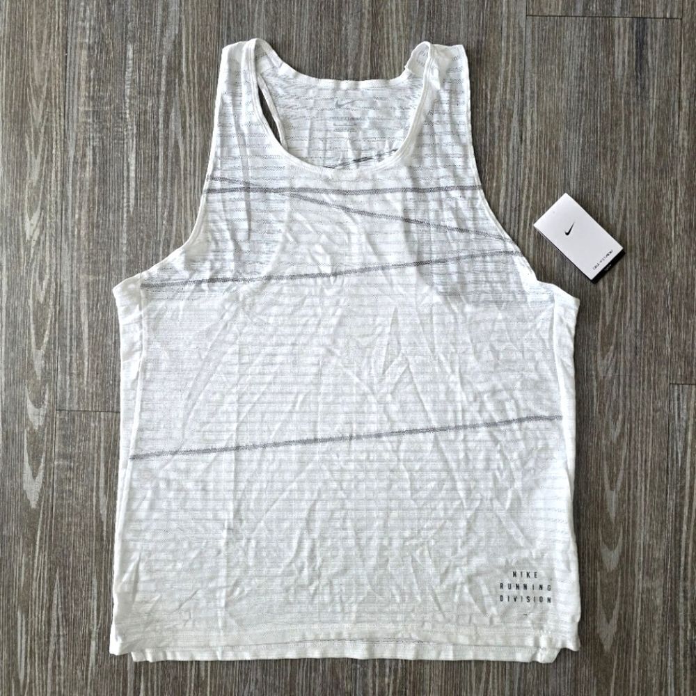 Nike Dri-Fit ADV Running Division Pinnacle Tank Racer Back XL White DQ4774-100